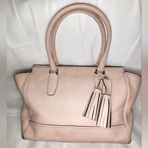 Coach Legacy light pink leather tote